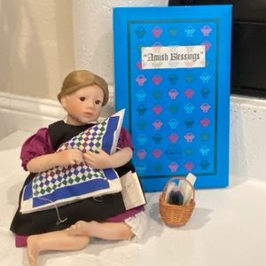Vintage “Ruth” Porcelain Collectible Doll From Amish Blessings